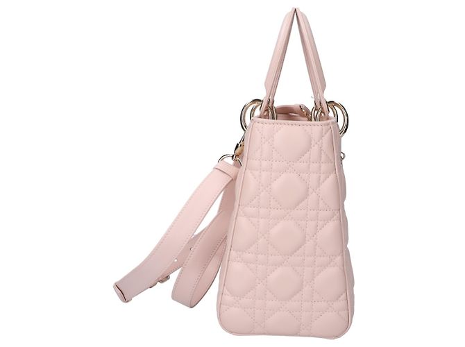 Borsa Christian Dior Lady Medium Cannage Beige - vista 4