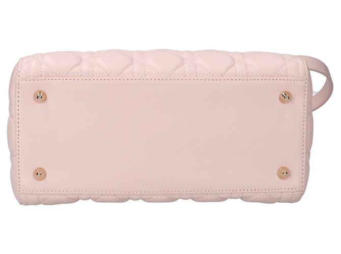 Borsa Christian Dior Lady Medium Cannage Beige - vista 5