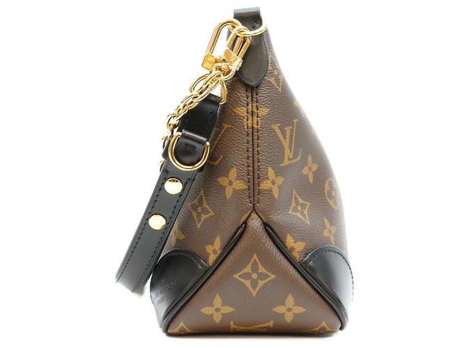 Borsa a tracolla Louis Vuitton Monogram Noir Boulogne PM Marrone - vista 2