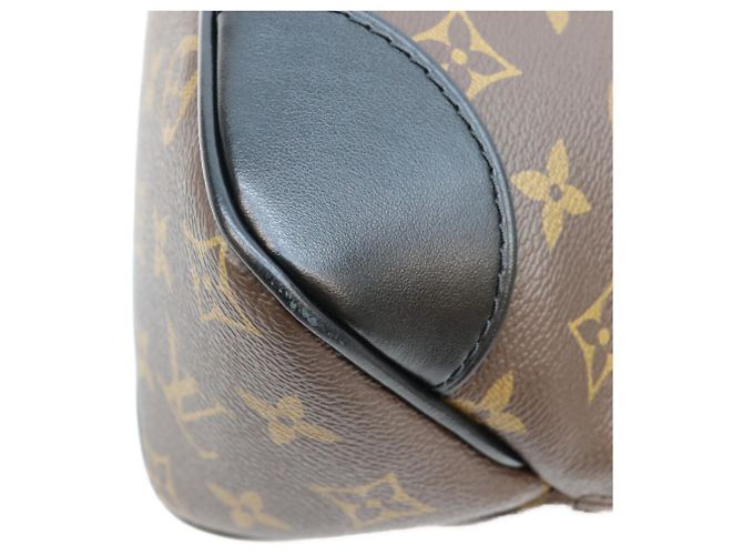 Borsa a tracolla Louis Vuitton Monogram Noir Boulogne PM Marrone - vista 8