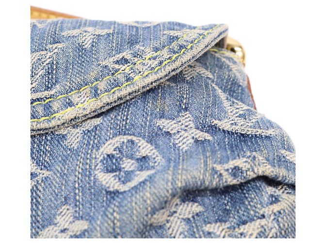 Louis Vuitton Monogram Denim Mini Pleaty Schultertasche - Ansicht 11