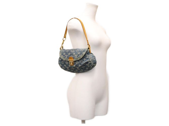 Louis Vuitton Monogram Denim Mini Pleaty Schultertasche - Ansicht 14