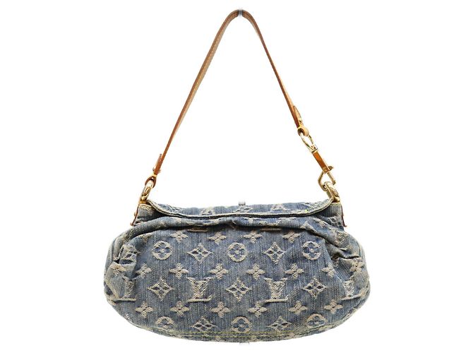Louis Vuitton Monogram Denim Mini Pleaty Schultertasche - Ansicht 3