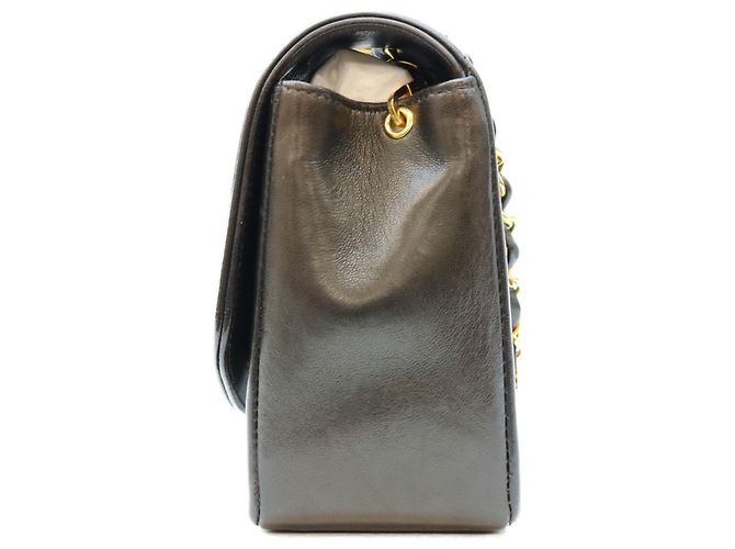 Borsa a tracolla Chanel A01164 Diana 22 in pelle d'agnello matelassé nera Nero - vista 2