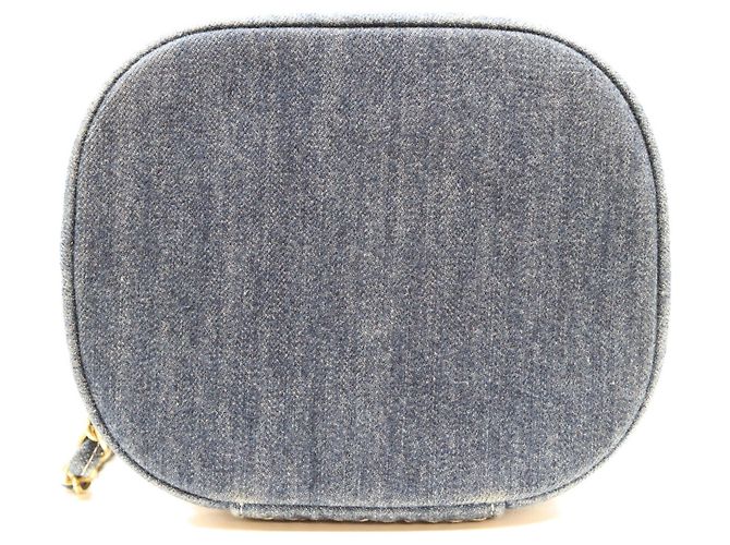 Borsa a spalla Chanel AS1336 in denim blu Wild Stitch - vista 5