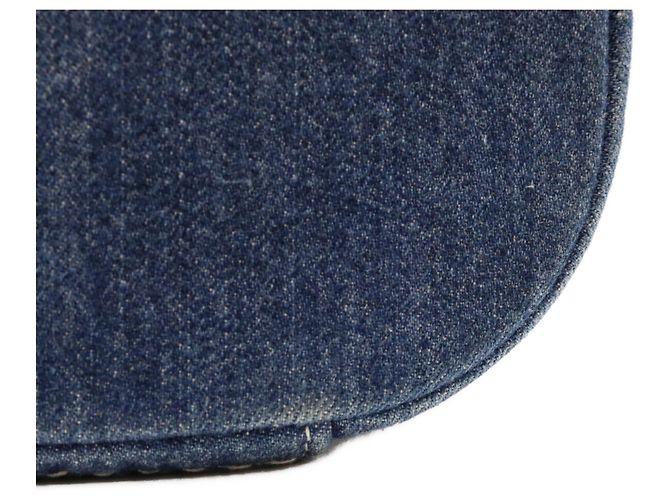 Borsa a spalla Chanel AS1336 in denim blu Wild Stitch - vista 6