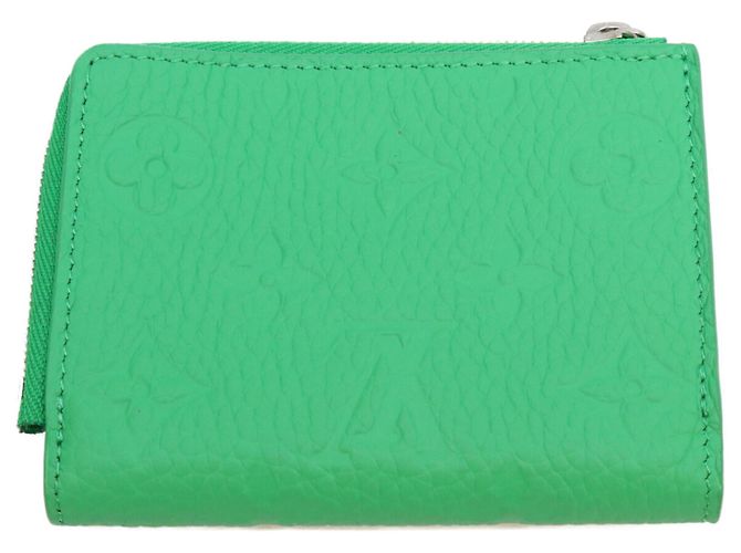 Cartera tri-fold Louis Vuitton Monogram Taurillon Bamboo Green Verde - vista 2