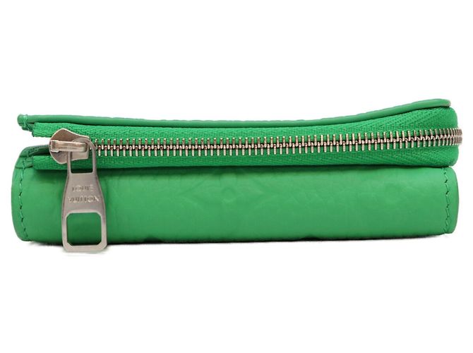 Cartera tri-fold Louis Vuitton Monogram Taurillon Bamboo Green Verde - vista 3