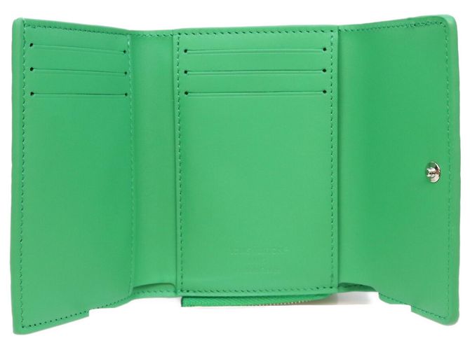Cartera tri-fold Louis Vuitton Monogram Taurillon Bamboo Green Verde - vista 6