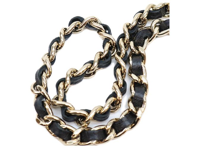 Borsa a tracolla Vanity in pelle goffrata Camellia nera con catena Chanel Nero - vista 10