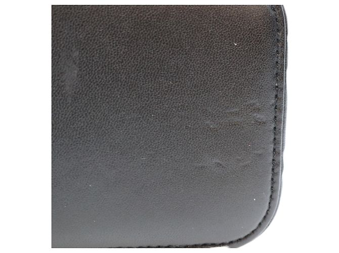 Borsa a tracolla Vanity in pelle goffrata Camellia nera con catena Chanel Nero - vista 6