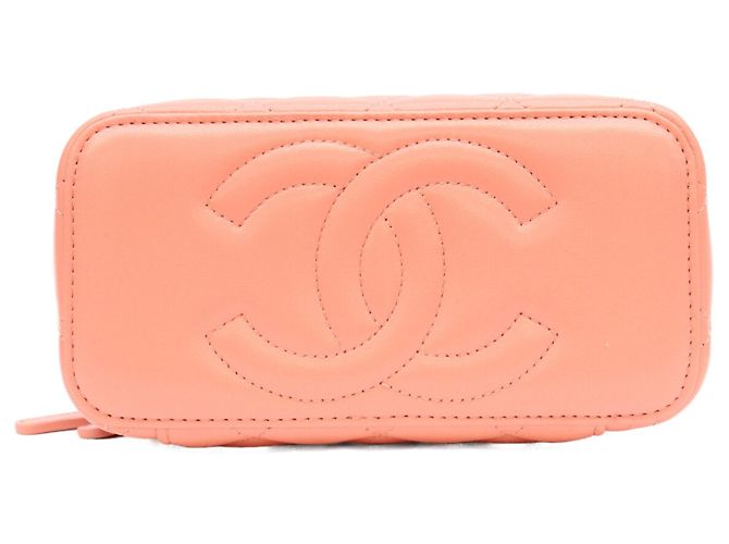 Vanity Chanel Schultertasche aus rosa Lammleder Pink - Ansicht 5