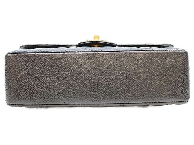 Borsa a tracolla Chanel in pelle caviar nera Nero - vista 5