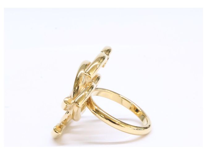 Anillo Chanel B26A ABH798 Double Coco Mark Dorado - vista 2