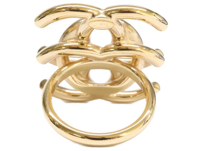 Anillo Chanel B26A ABH798 Double Coco Mark Dorado - vista 3