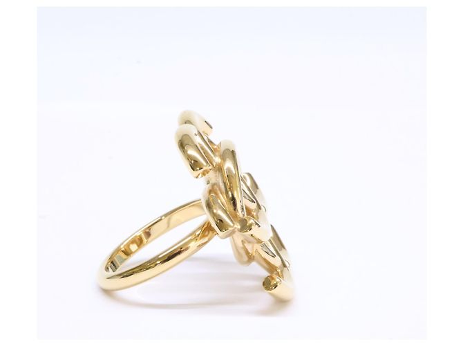Anillo Chanel B26A ABH798 Double Coco Mark Dorado - vista 4