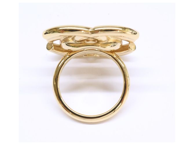 Anillo Chanel B26A ABH798 Double Coco Mark Dorado - vista 6