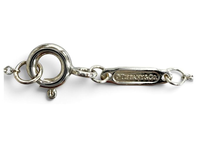 Autre Marque Tiffany & Co. Collana Mini Pendente Return to Tiffany Doppio Cuore Rosa Argento - vista 7