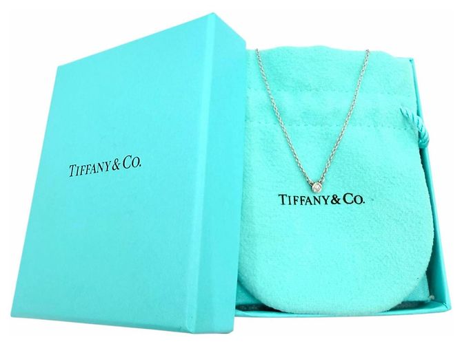Autre Marque Collana Tiffany & Co. Elsa Peretti Diamond By the Yard Argento - vista 2