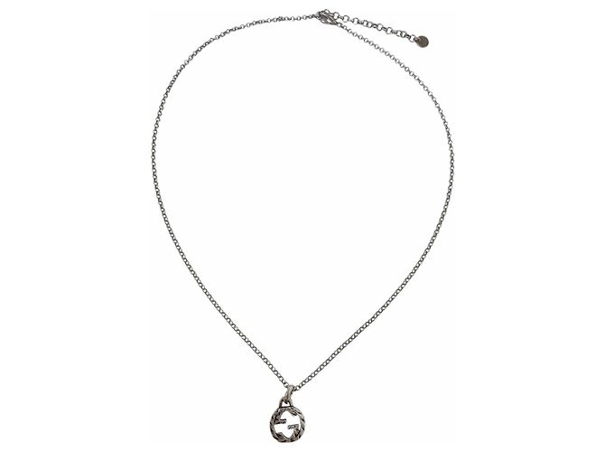 Gucci 455535 AG925 Interlocking G Arabesque Halskette Silber - Ansicht 4