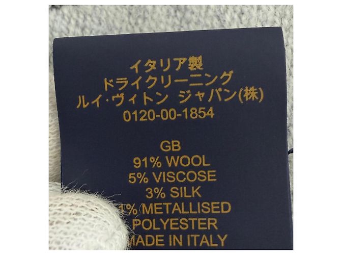 Louis Vuitton Black Wool Silk Blend Stole - view 9
