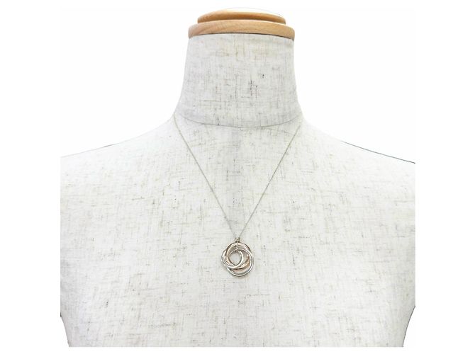 Autre Marque Colar com pingente Tiffany 1837 Interlocking Circle Prata - vista 3
