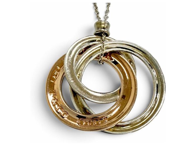 Autre Marque Colar com pingente Tiffany 1837 Interlocking Circle Prata - vista 5