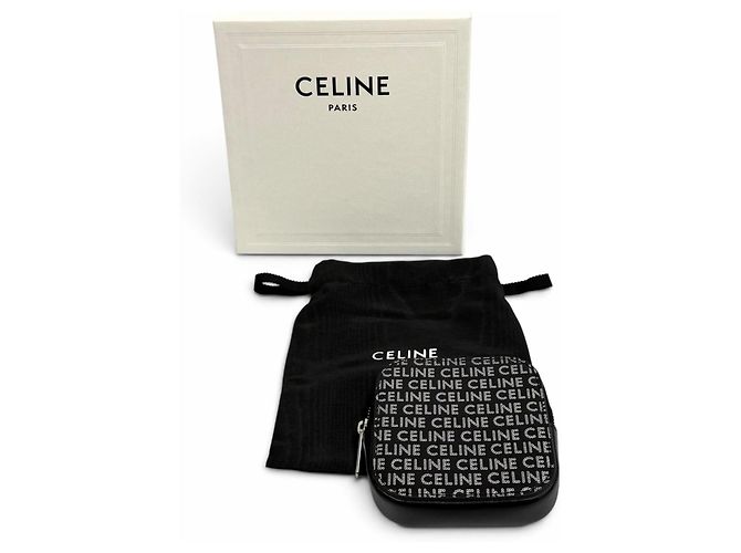 Céline Celine Black Leather Coin Case - view 2