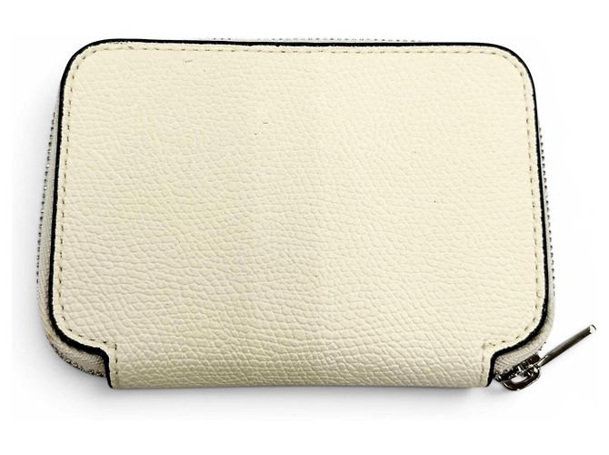 Valextra Zip Around Card Holder White - view 3
