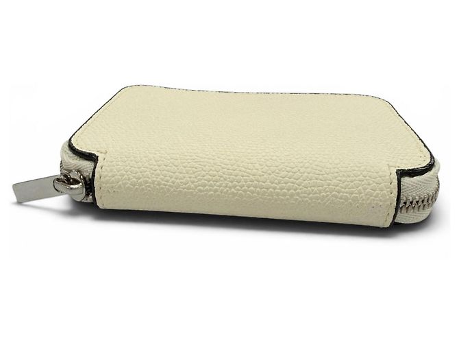 Valextra Zip Around Card Holder White - view 4