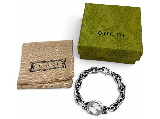Gucci 627068 AG925 Interlocking G Charm-Armband Silber - Ansicht 2