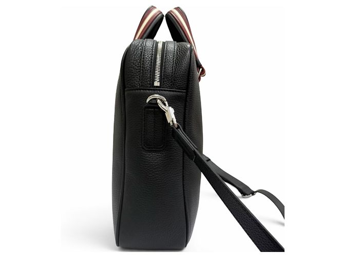 BALLY Bolsa de Ombro e Pasta 2-Way Trainspotting em Couro Preto - vista 4