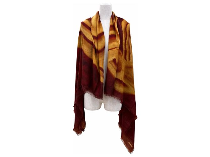 Chanel Bordeaux Kaschmir-Schal - Ansicht 3