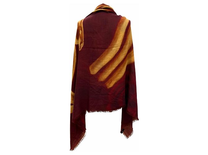 Chanel Bordeaux Kaschmir-Schal - Ansicht 5