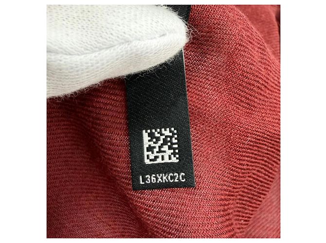 Chanel Bordeaux Kaschmir-Schal - Ansicht 9