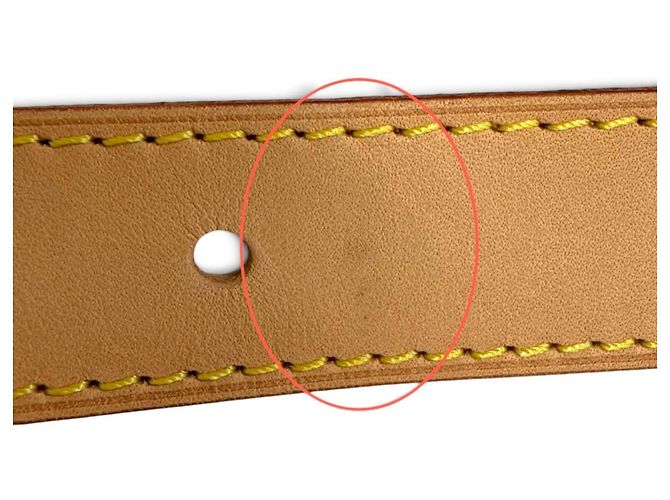 Tracolla in pelle naturale Louis Vuitton - vista 9
