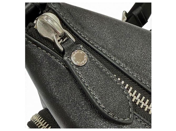 Borsa a tracolla Domino in pelle liscia Coach Nero - vista 10