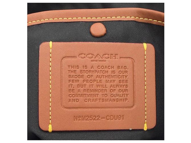 Borsa a tracolla Domino in pelle liscia Coach Nero - vista 11
