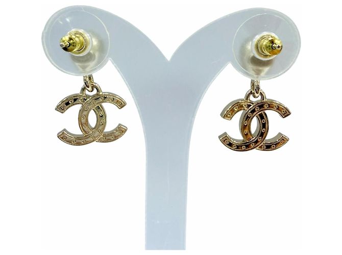 Orecchini Chanel I25A Coco Mark Crystal Bijou Teardrop D'oro - vista 3