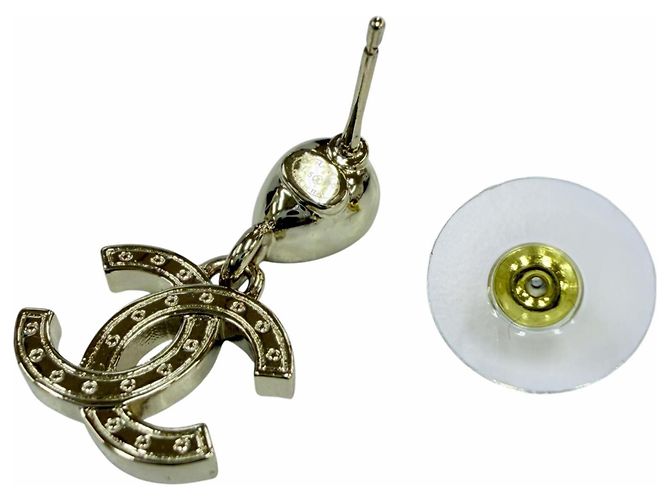Orecchini Chanel I25A Coco Mark Crystal Bijou Teardrop D'oro - vista 5