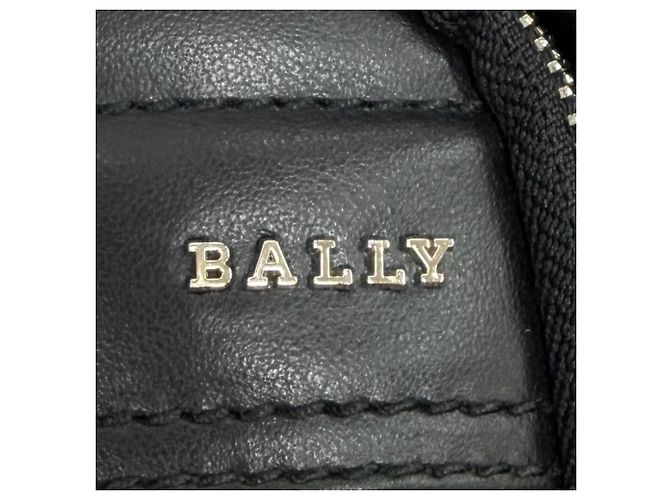 Mochila de couro BALLY Wolfson Marrom Preto - vista 10