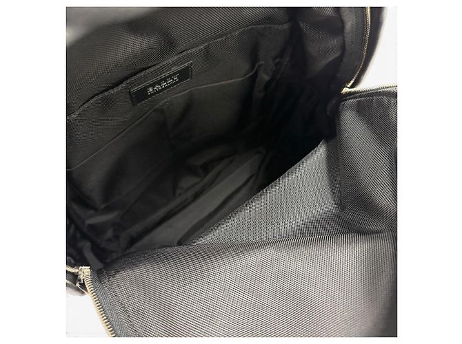 Mochila de couro BALLY Wolfson Marrom Preto - vista 7