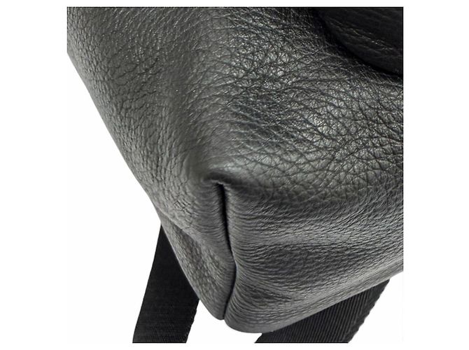 Mochila de couro BALLY Wolfson Marrom Preto - vista 9