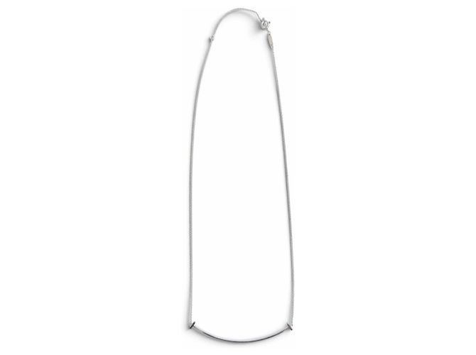 Autre Marque Tiffany T Smile Large Anhänger-Halskette Silber - Ansicht 3
