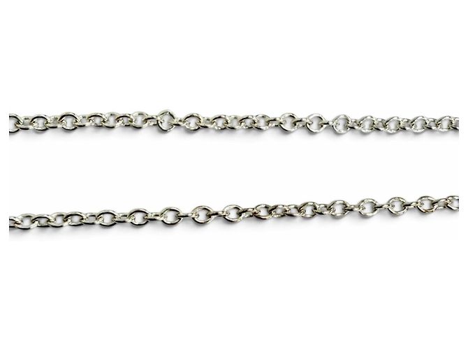 Autre Marque Tiffany T Smile Large Anhänger-Halskette Silber - Ansicht 5