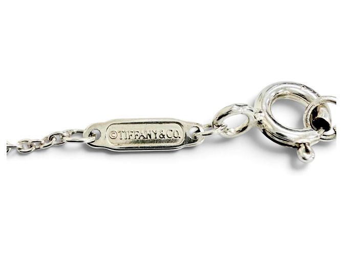 Autre Marque Tiffany T Smile Large Anhänger-Halskette Silber - Ansicht 6