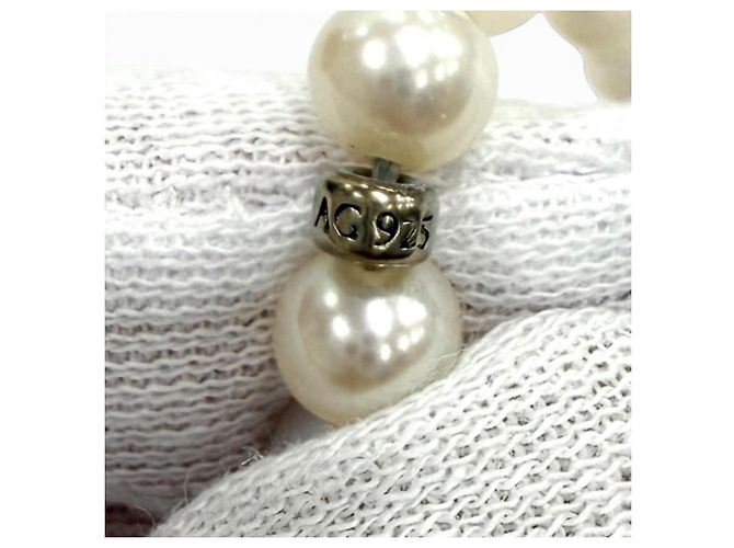 Autre Marque Collana lunga in perle d'acqua dolce Tiffany Ziegfeld Collection Argento Bianco - vista 8