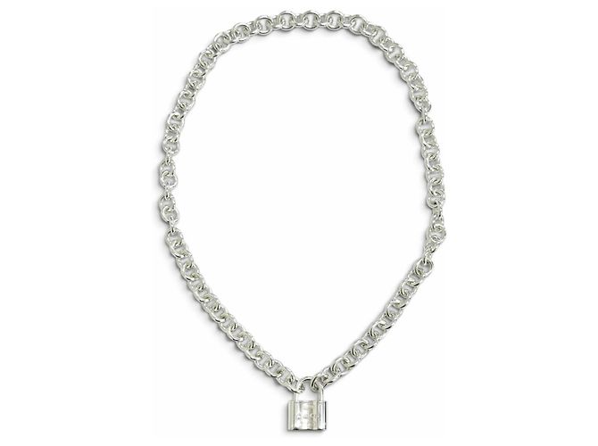 Autre Marque Colar Tiffany & Co. 1837 Lock Cadena Prata - vista 3