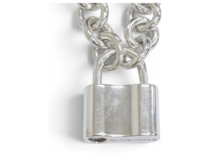 Autre Marque Colar Tiffany & Co. 1837 Lock Cadena Prata - vista 4