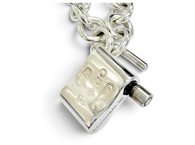 Autre Marque Colar Tiffany & Co. 1837 Lock Cadena Prata - vista 6